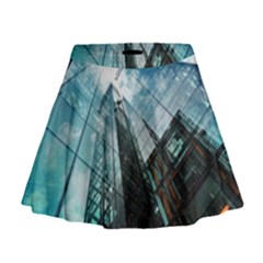 Architectural Design Architecture Building Business Mini Flare Skirt by Pakrebo