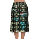 Architectural Design Architecture Building Cityscape Velvet Flared Midi Skirt View2