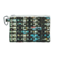 Architectural Design Architecture Building Cityscape Canvas Cosmetic Bag (medium) by Pakrebo