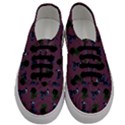 Gothic Girl Rose Mauve Pattern Men s Classic Low Top Sneakers View1