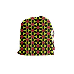 Pattern Texture Backgrounds Drawstring Pouch (medium) by HermanTelo