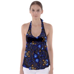 Fun Photo Amazing Art Kaleidoscope Mosaic Babydoll Tankini Top by Wegoenart