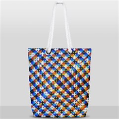 Kaleidoscope Art Unique Design Full Print Rope Handle Tote (small) by Wegoenart