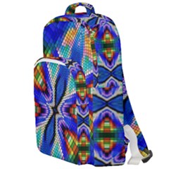 Art Kaleidoscope Meditation Mosaic Double Compartment Backpack by Wegoenart