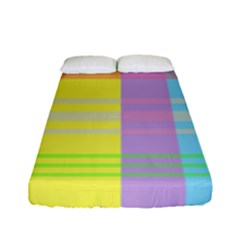 Easter Background Easter Plaid Fitted Sheet (full/ Double Size) by Simbadda