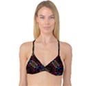 Animated Ornament Background Fractal Art Reversible Tri Bikini Top View3
