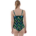 Tulips Seamless Pattern Background Twist Front Tankini Set View2