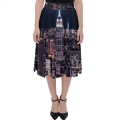 Architecture Buildings City Classic Midi Skirt by Simbadda