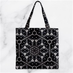 Fractal Science Art Technology Zipper Grocery Tote Bag by Simbadda