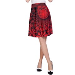 Fractals Fantasy Image Art A-line Skirt by Simbadda