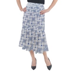 Fractal Art Artistic Pattern Midi Mermaid Skirt by Simbadda