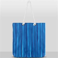 Textured Background Wood Logs Full Print Rope Handle Tote (large) by Bajindul