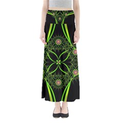Artwork Fractal Allegory Art Full Length Maxi Skirt by Sudhe