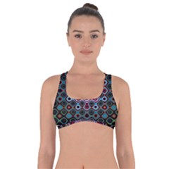 Digital Art Background Colors Got No Strings Sports Bra by Sudhe