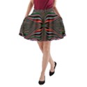 Abstract Art Fractal Art Pattern A-Line Pocket Skirt View1