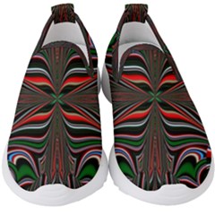 Abstract Art Fractal Art Pattern Kids  Slip On Sneakers by Sudhe