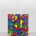 Colorful shapes abstract painting                  Full Print Rope Handle Tote (Large) View2