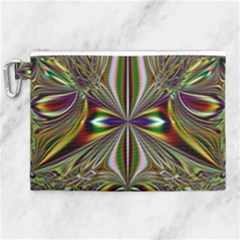 Abstract Art Fractal Pattern Canvas Cosmetic Bag (xl) by Sudhe