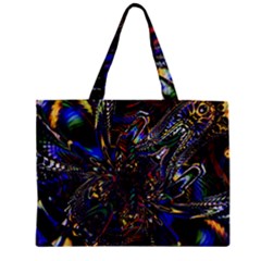 Art Design Colors Fantasy Abstract Zipper Mini Tote Bag by Sudhe