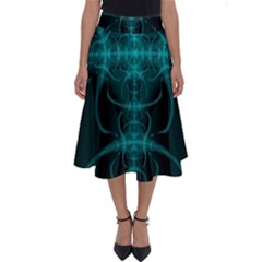 Abstract Art Design Digital Perfect Length Midi Skirt by Pakrebo