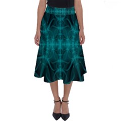 Abstract Art Design Digital Art Perfect Length Midi Skirt by Pakrebo
