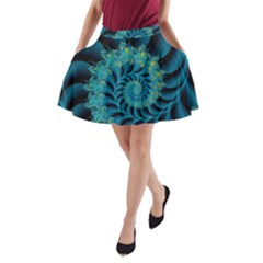Art Artwork Fractal Digital Art A-line Pocket Skirt by Pakrebo