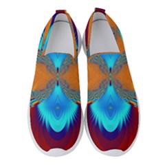 Artwork Digital Art Fractal Colors Women s Slip On Sneakers by Pakrebo