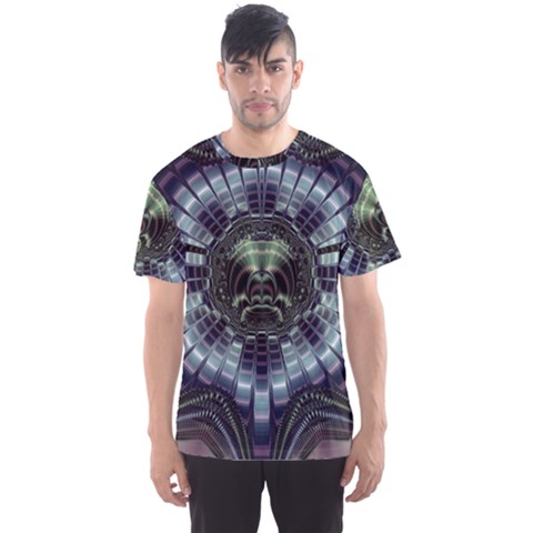 Fractal Abstract Art Artwork Men s Sports Mesh Tee by Pakrebo