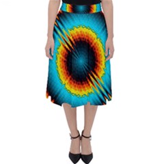Art Artwork Fractal Digital Art Geometric Classic Midi Skirt by Pakrebo