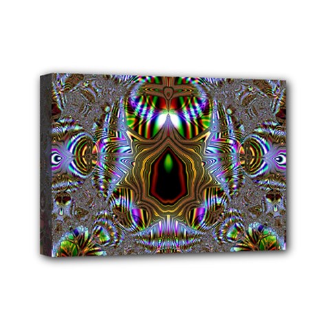 Art Artwork Fractal Digital Art Mini Canvas 7  X 5  (stretched) by Pakrebo