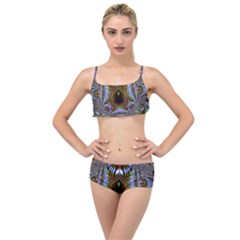 Art Artwork Fractal Digital Art Layered Top Bikini Set by Pakrebo