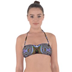 Art Artwork Fractal Digital Art Halter Bandeau Bikini Top by Pakrebo