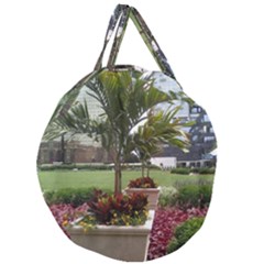 Columbus Commons In Late May  Giant Round Zipper Tote by Riverwoman