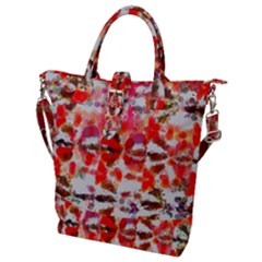 Paint Splatters On A White Background                       Buckle Top Tote Bag by LalyLauraFLM
