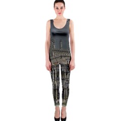 Castle Mansion Architecture House One Piece Catsuit by Wegoenart