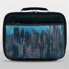 Cityscape Buildings Skyscraper Lunch Bag by Wegoenart