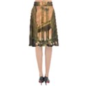 Architecture Buildings City Bridge Flared Midi Skirt View2