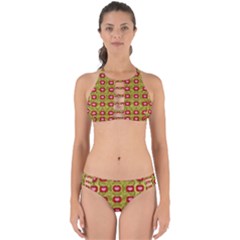 Happy Floral Days In Colors Perfectly Cut Out Bikini Set by pepitasart