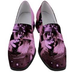 Sad Doll Pink Glow Women s Chunky Heel Loafers by snowwhitegirl