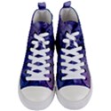 Blue purple ink                       Women s Mid-Top Canvas Sneakers View1