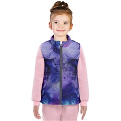 Blue Purple Ink                       Kid s Puffer Vest by LalyLauraFLM