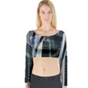 Architecture Frankfurt Reflection Long Sleeve Crop Top View1