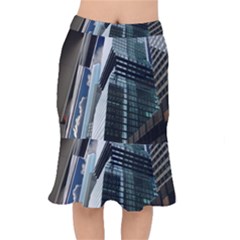 Architecture Frankfurt Reflection Short Mermaid Skirt by Wegoenart