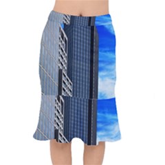 Architecture Frankfurt Houses Short Mermaid Skirt by Wegoenart