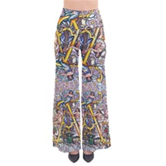 The Illustrated Alphabet - A - By Larenard So Vintage Palazzo Pants by LaRenard