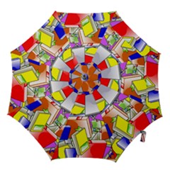 Books Pattern Reading Wallpaper Hook Handle Umbrellas (medium) by Wegoenart