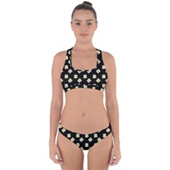 Happy Toast Black Cross Back Hipster Bikini Set by snowwhitegirl