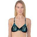 Aweome Troll With Skulls In The Night Reversible Tri Bikini Top View3