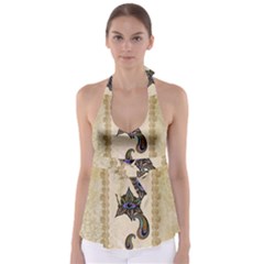 The Fantasy Eye, Mandala Design Babydoll Tankini Top by FantasyWorld7