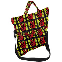 Peace Fold Over Handle Tote Bag by ArtworkByPatrick